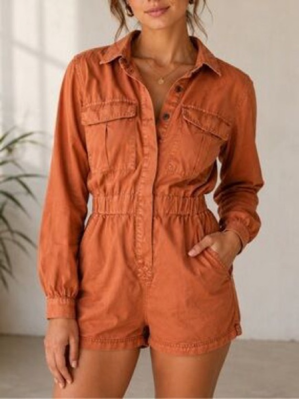 NWT Urban Outfitters BDG Women's Long Sleeve romper- Sz large